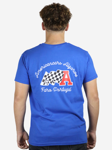 T-Shirt Americancars Algarve Vintage Navy
