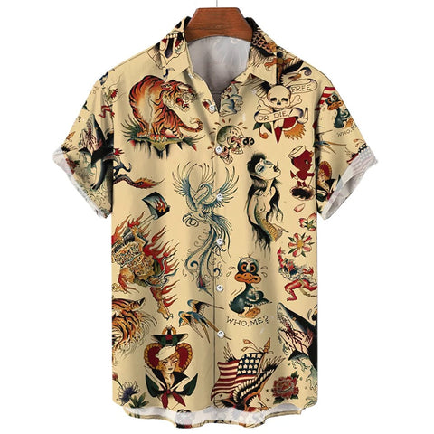 Camisa Hawaii Style Aloha Havaiana American Style
