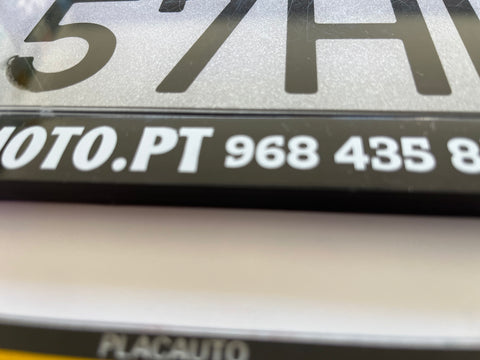 Placas Publicidade Matriculas Mota Motociclo Ciclomotor