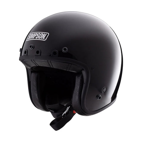 Capacete Simpson Chopper Helmet Black Open face