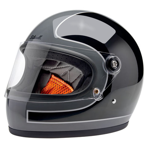 Capacete Biltwell Gringo S Helmet Storm Grey Black Tracker Gloss