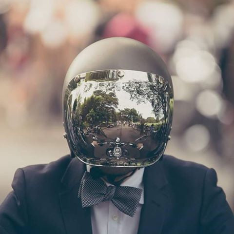 Viseira Bolha Cromada Bubble Shield Chrome Mirror