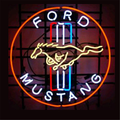 Neon Ford Mustang
