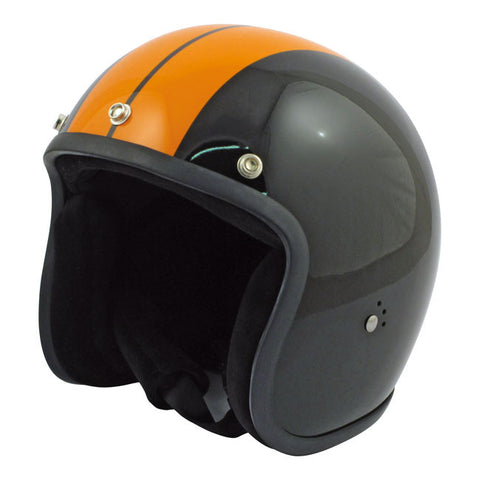 Capacete Bandit Black Orange Stripes Jet
