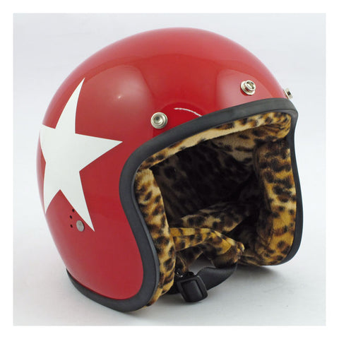 Capacete Bandit Red Star Leopard