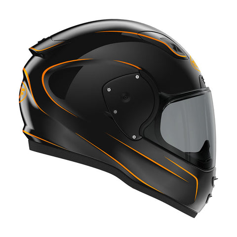 Capacete Roof RO200 Neon Helmet Black Orange