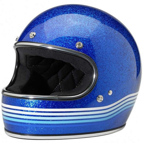 Capacete Biltwell Gringo Spectrum Blue Flakes