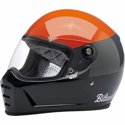 Capacete Biltwell Lane Splitter Podium Orange / Grey / Black