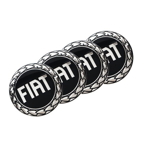 4x Autocolantes Centro de Jantes Fiat Gel 56mm
