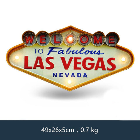 Metal Sign Las Vegas Metal