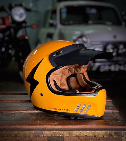 Capacete Cool Garage Trail Yellow Gloss