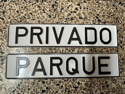 Placas Parque Privado