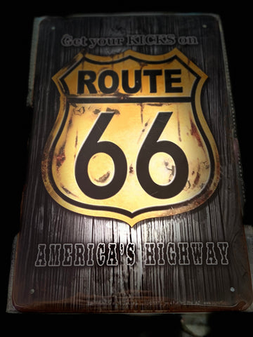Chapa Metal Sign 30x20 Route 66