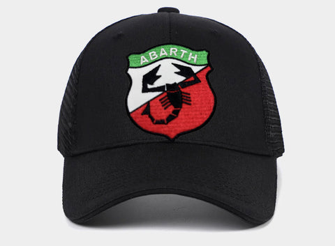 Boné Trucker Cap Rede Bordado Abarth