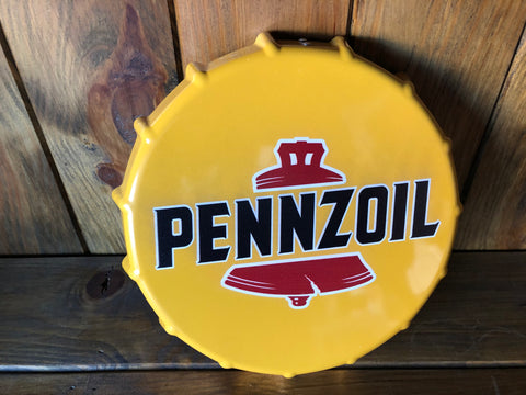 Carica Pennzoil Metal Sign