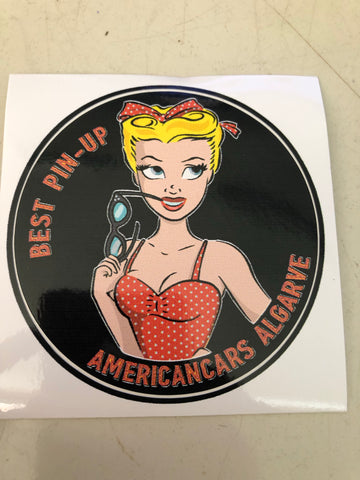 Autocolante Best Pin-up Americancars Algarve