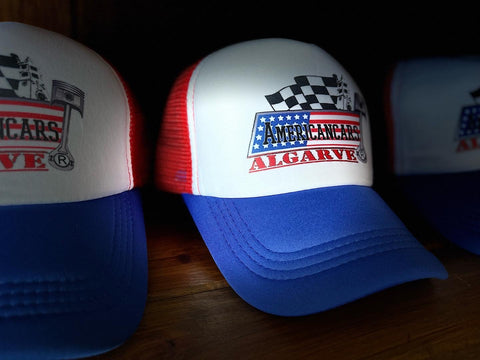 Boné Trucker Americancars Algarve Chapéu Cap Hat Black