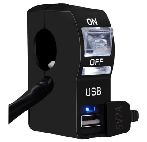 Interruptor e Carregador USB