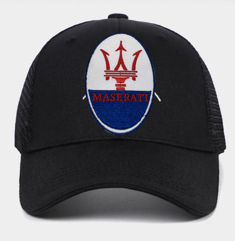 Boné Trucker Cap Rede Bordado Maserati