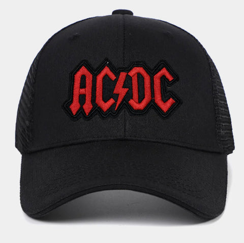 Boné Trucker Cap Rede Bordado AC/DC