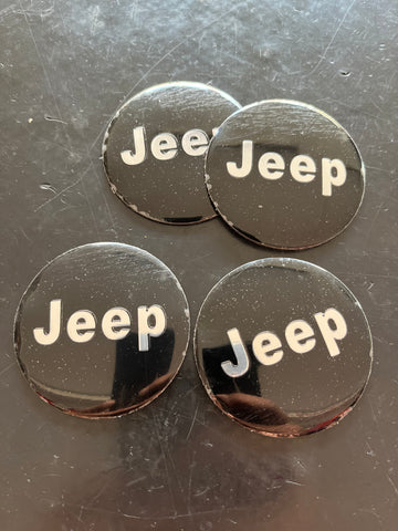 4x Autocolantes Centro de Jantes Jeep Gel Medida 56mm