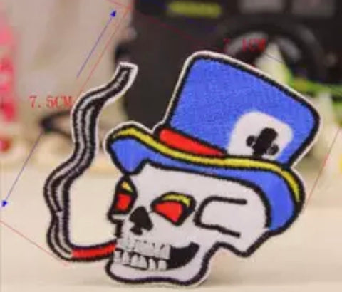 Patch Bordado Caveira