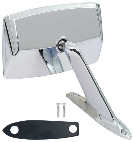 Espelho cromado carro clássico antigo universal rectangular