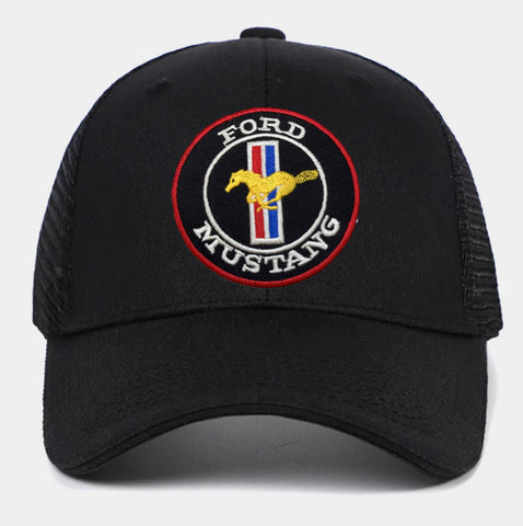 Boné Trucker Cap Rede Bordado Ford Mustang