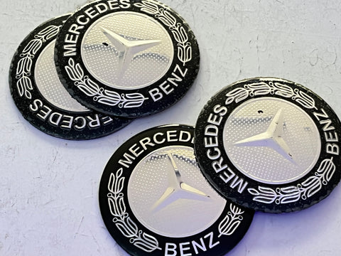 4x Autocolantes Centro de Jantes Mercedes Gel Medida 56mm