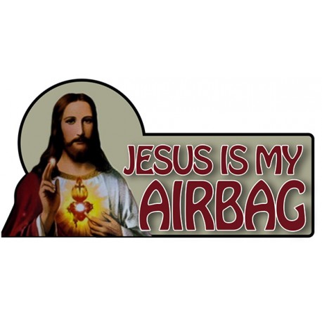 Autocolante Jesus is my Airbag