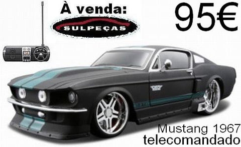 Miniatura 1:24 Ford Mustang fastback 1967 Telecomandado