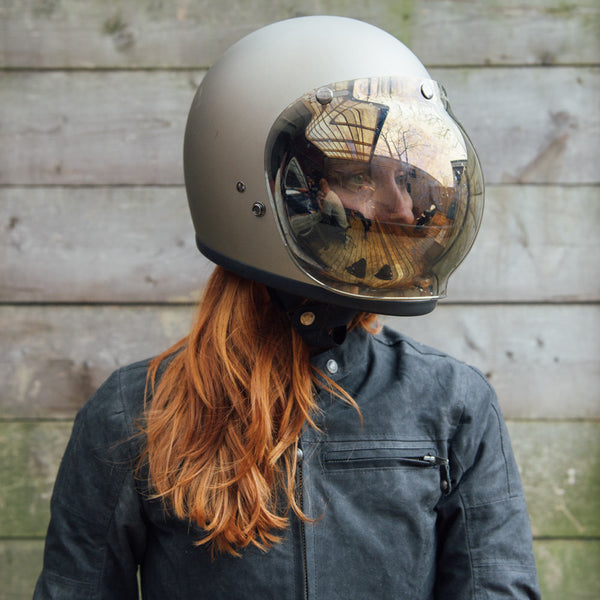 Gold Mirror Biltwell Bonanza Bubble Shield Novelty Helmet Biltwell