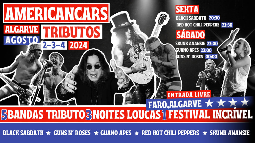 Bandas no evento Americancars Algarve 2024