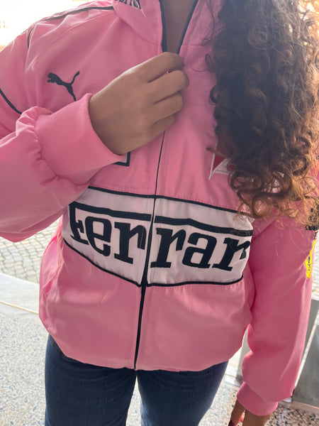 Casaco Blusão Ferrari F-1 Racing Jacket Cor Rosa
