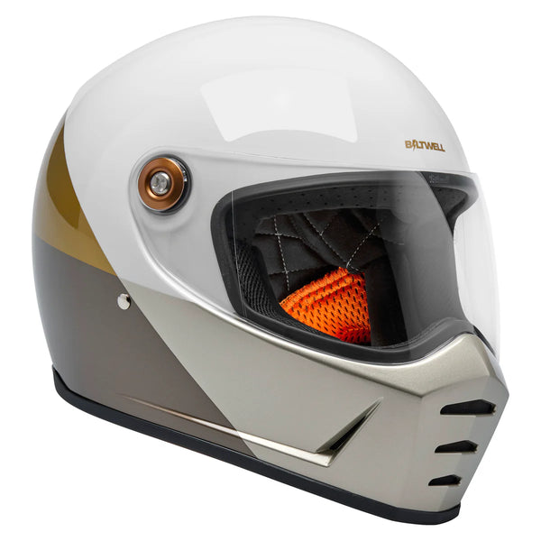 Capacete Biltwell Lane Splitter Intersection Gold Silver Bronz