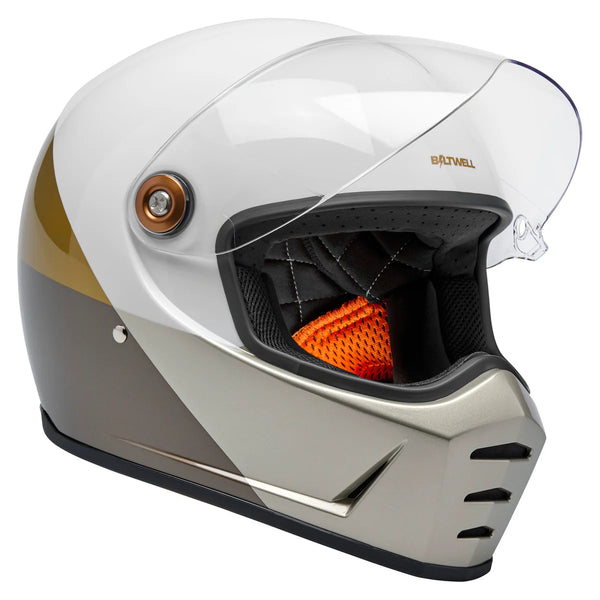 Capacete Biltwell Lane Splitter Intersection Gold Silver Bronz