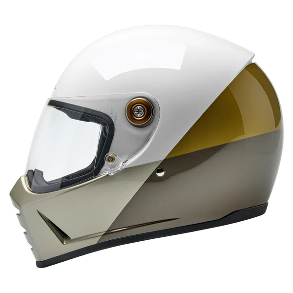 Capacete Biltwell Lane Splitter Intersection Gold Silver Bronz