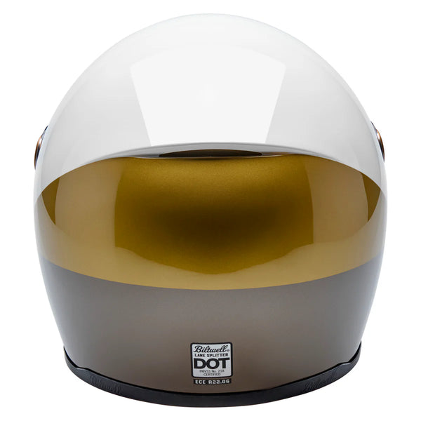 Capacete Biltwell Lane Splitter Intersection Gold Silver Bronz