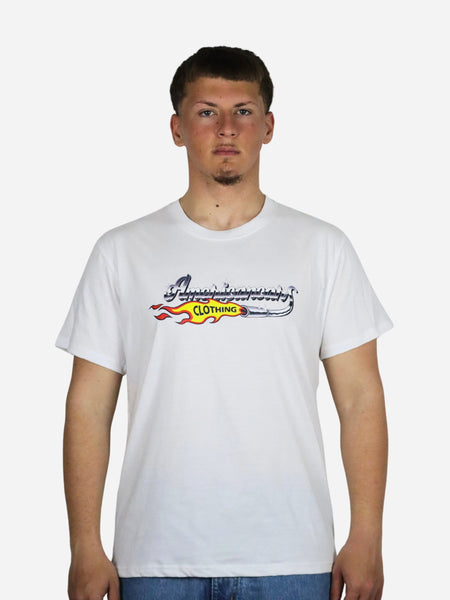 T-shirt Americancars Clothing White
