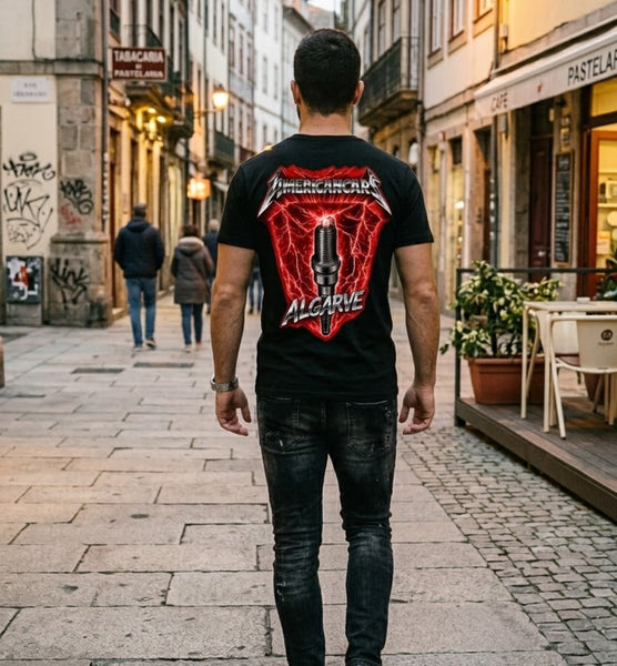 T-shirt Americancars Algarve Ride the Lightning