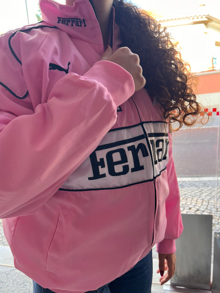 Casaco Blusão Ferrari F-1 Racing Jacket Cor Rosa