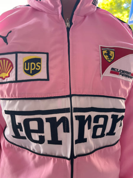 Casaco Blusão Ferrari F-1 Racing Jacket Cor Rosa