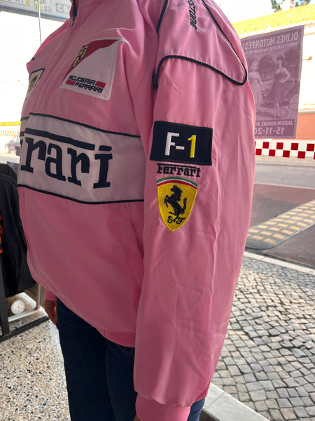 Casaco Blusão Ferrari F-1 Racing Jacket Cor Rosa