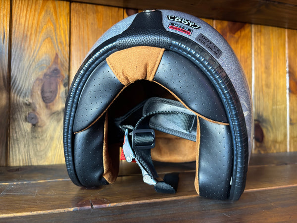 Capacete Jet Brite Silver  Metal Flakes Helmet Open Face Aberto
