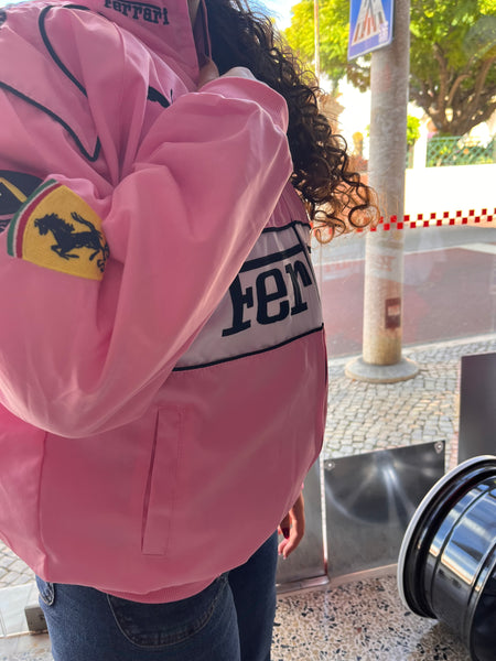 Casaco Blusão Ferrari F-1 Racing Jacket Cor Rosa
