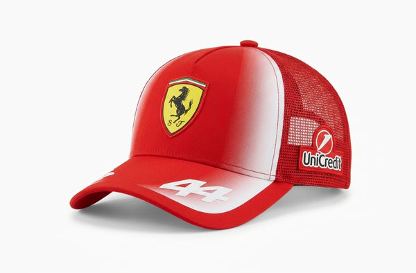 Boné Ferrari Cap Trucker Chapéu F1 Pilit Lewis Hamilton