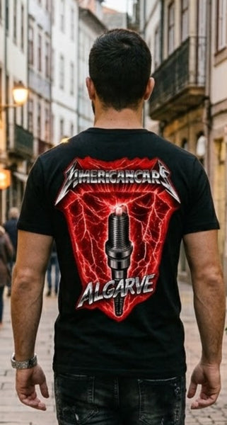 T-shirt Americancars Algarve Ride the Lightning