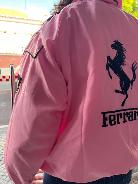 Casaco Blusão Ferrari F-1 Racing Jacket Cor Rosa