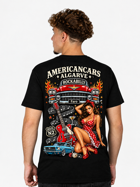 T-shirt Americancars Algarve Rockabilly