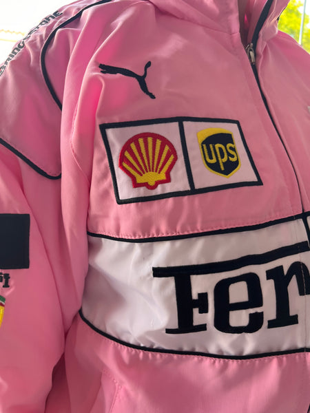 Casaco Blusão Ferrari F-1 Racing Jacket Cor Rosa
